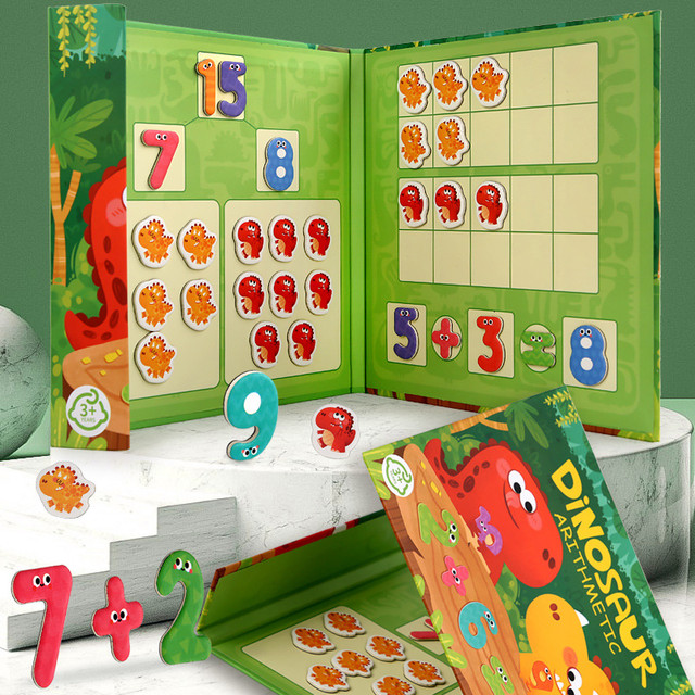 Brinquedo de madeira para ensinar matemática para crianças, jogo  montessori, aprendizagem precoce, brinquedos educativos, quebra-cabeça